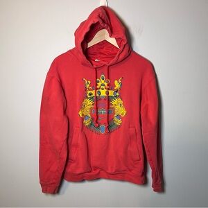 NIKE LeBron James "King" Lion Crown Hoodie Size S Fleece Pullover Sweatshirt